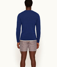 Lorca Alpaca Crew Neck Alpaca Knit Jumper | Bleu