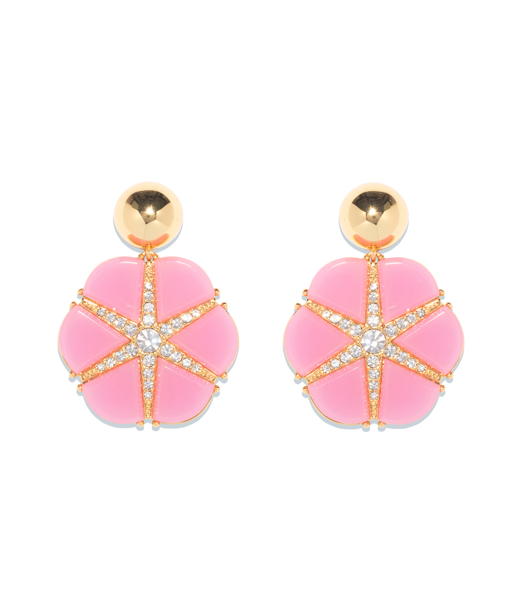 Rosemary Statement Earring in Pink - Loren Hope
