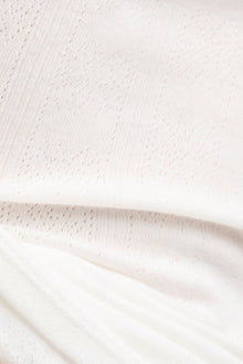 Pointelle Tank | White