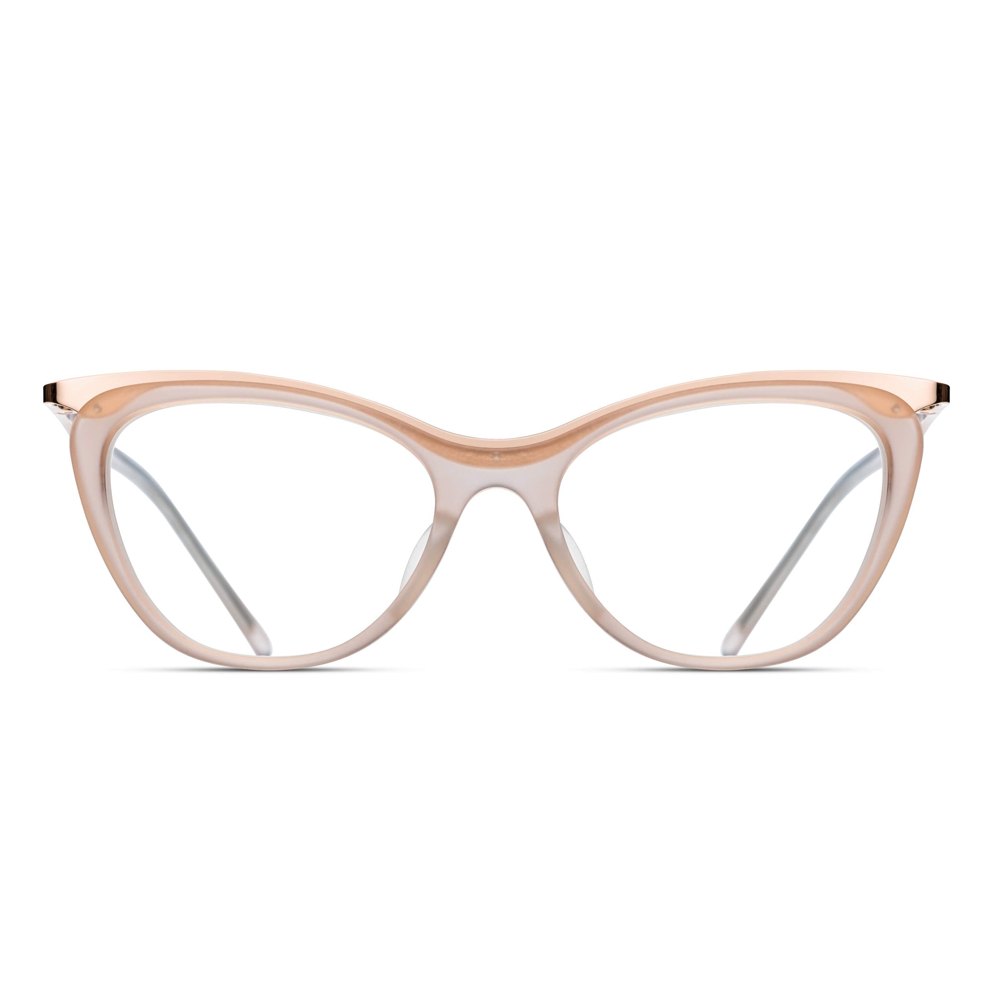 M2044 Cat Eye Optical | Matte Champagne | Clear Lens | 51MM