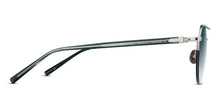 Unisex | M3141 Panto Sunglass | Palladium White | Blue Gradient Lenses | 50MM