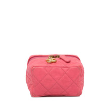 Chanel | Pre-Owned Micro Caviar Chain Vanity Bag | Pink