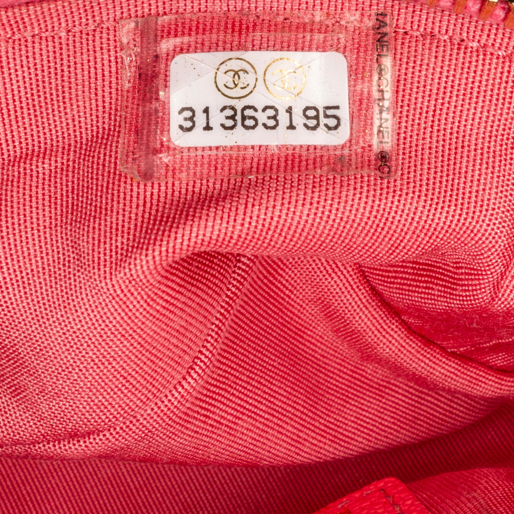 Chanel | Pre-Owned Micro Caviar Chain Vanity Bag | Pink