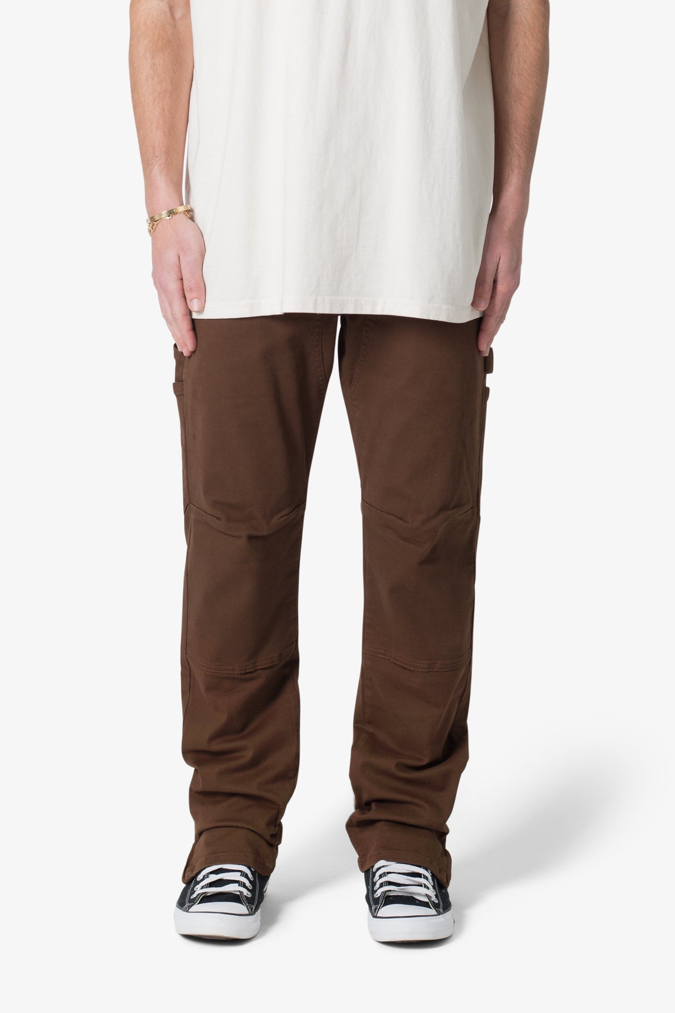 M627 Slim Work Denim | Brown