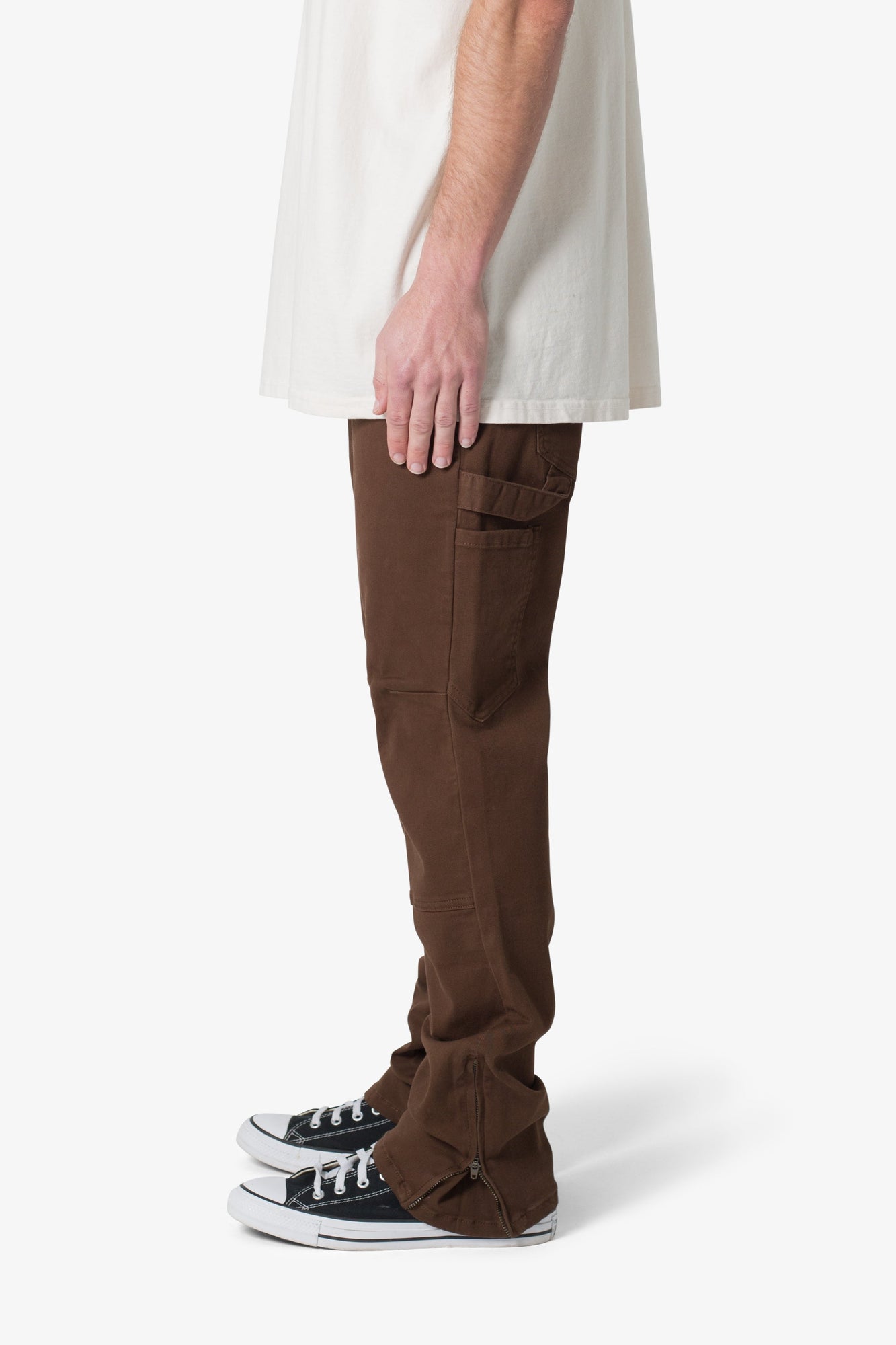 M627 Slim Work Denim | Brown