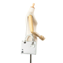 Dior | Pre-Owned Medium Calfskin Embroidered Flower Lady | White