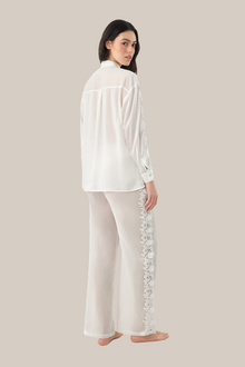 Tabitha Pant | Off White Guipure