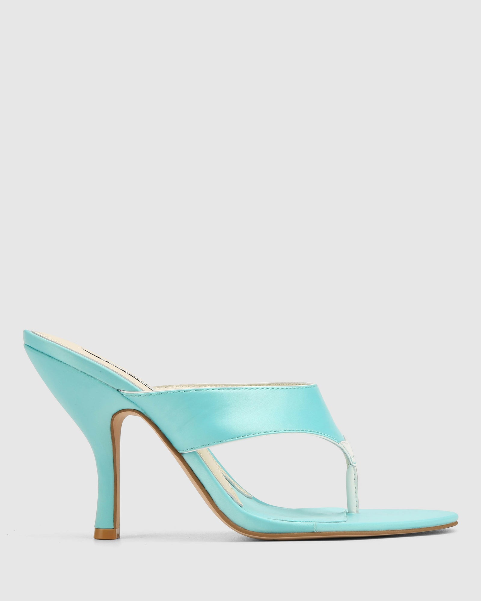 Womens | Martine Satin Heel | Sky Blue