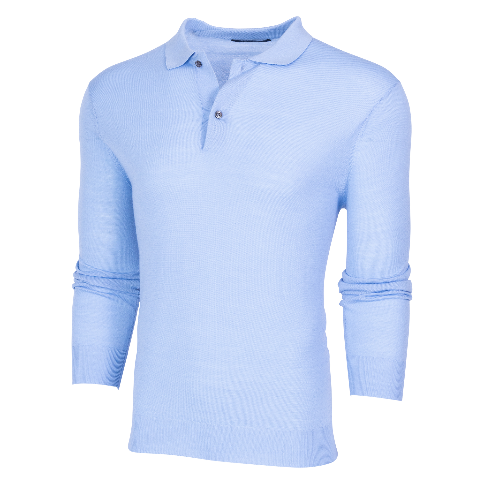 Men | Saratoga Sweater Long Sleeve Polo | Wolf Blue