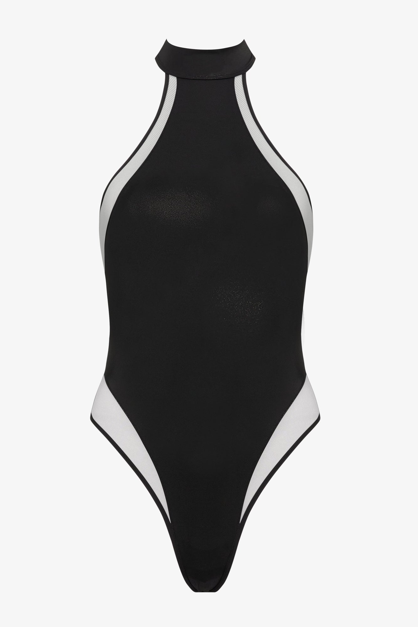 Halter-Neck One-Piece Swimsuit - Minuit | Black