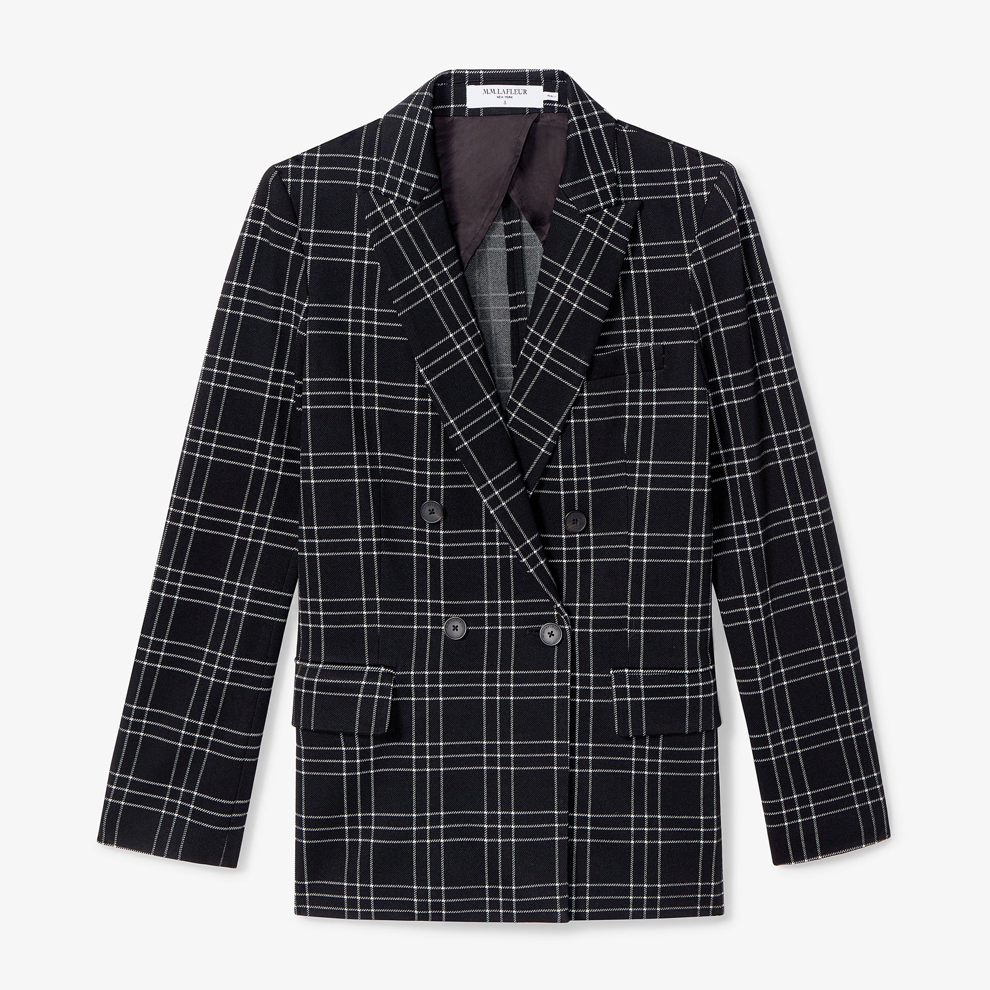 packshot image of the o'hara blazer in black/white