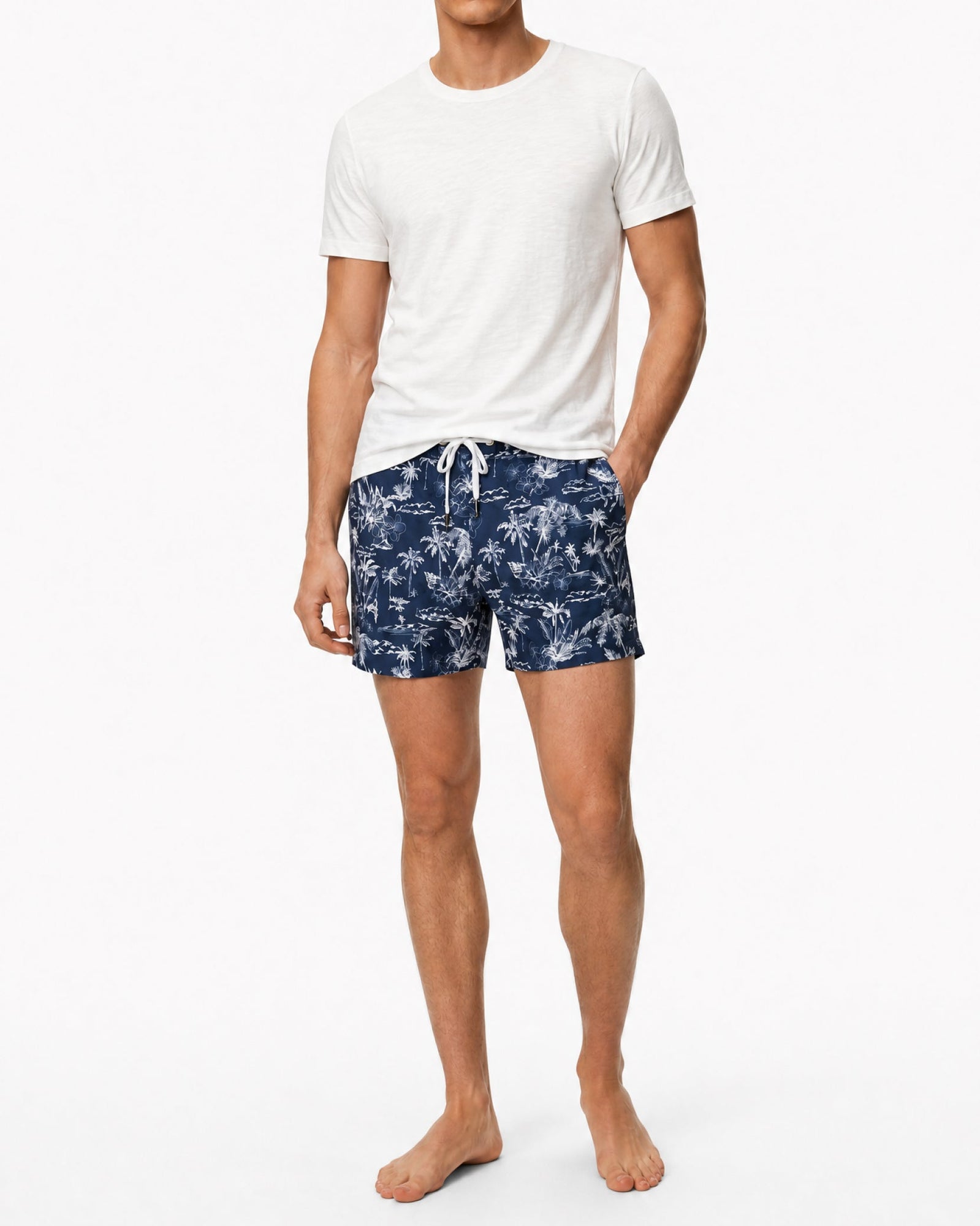Mens | Stretch Volley Swim Short 5" | Marine Palm Beach