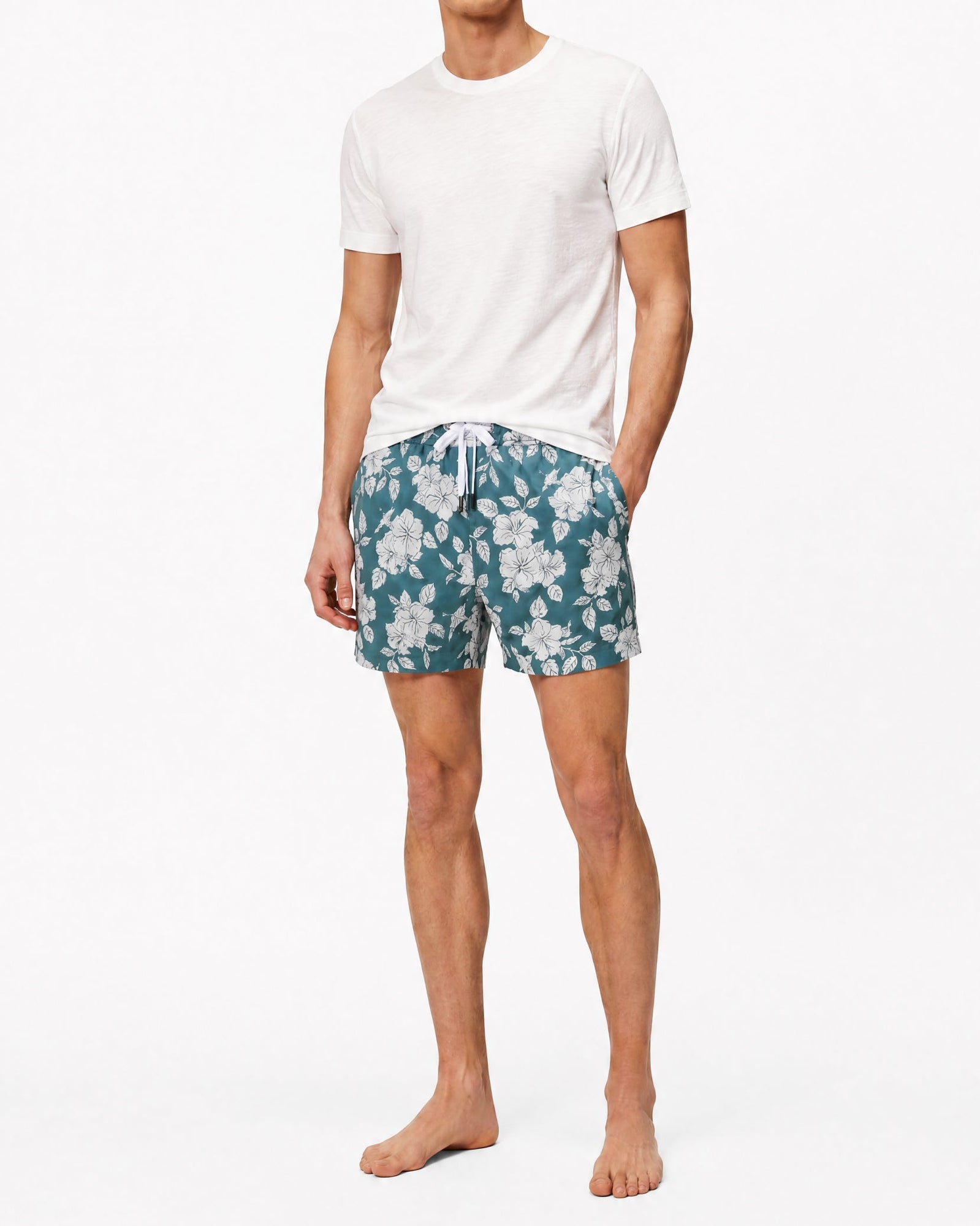 Mens | Stretch Volley Swim Short 5" | Ivy Floral
