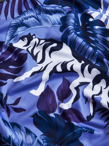 Men | Floral Wolf Jungle Polo | Iz