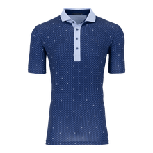 Men | Foot Prints Polo | Maltese Blue