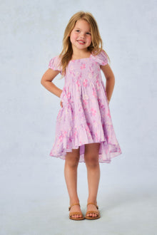 Girls Muriella Heirloom Print Dress | Hibiscus