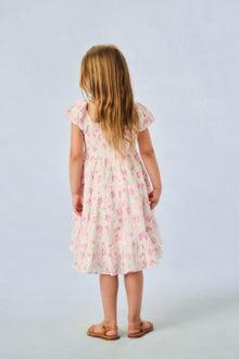 Girls Muriella Heirloom Print Dress | Sterling Dusk