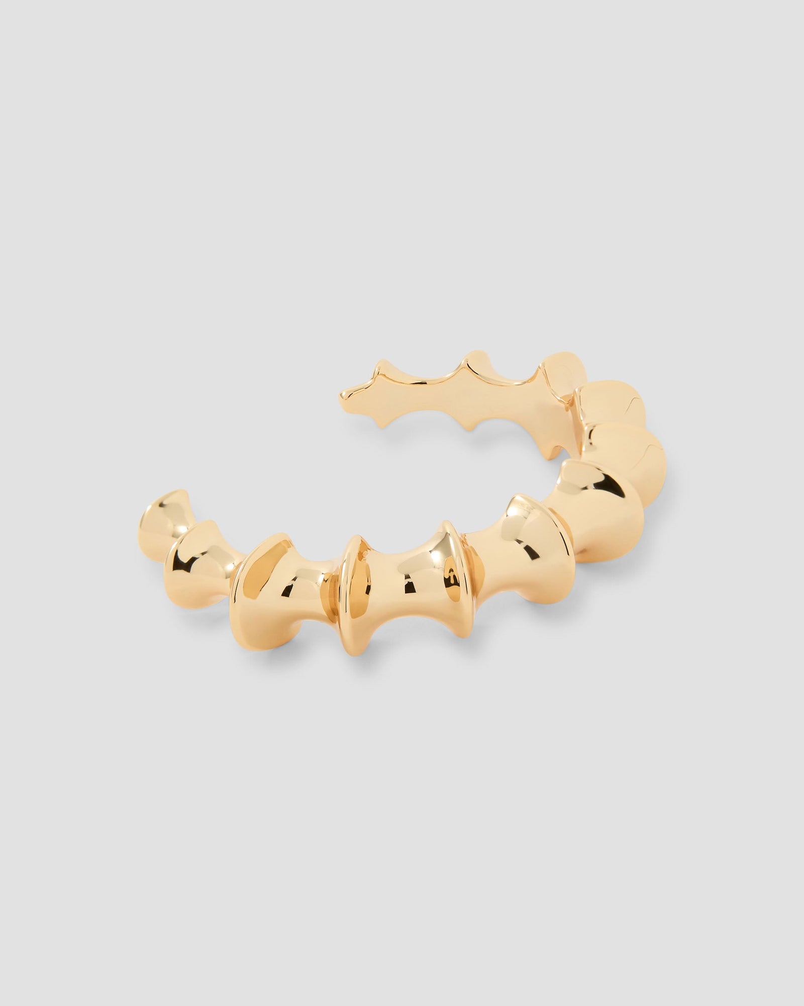 Small Murphy Cuff bracelet - front view | real gold bracelet for women