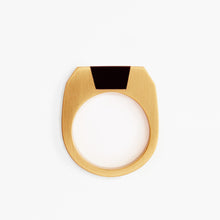Syd Ring | 18K Gold-Plated on Brass | Onyx