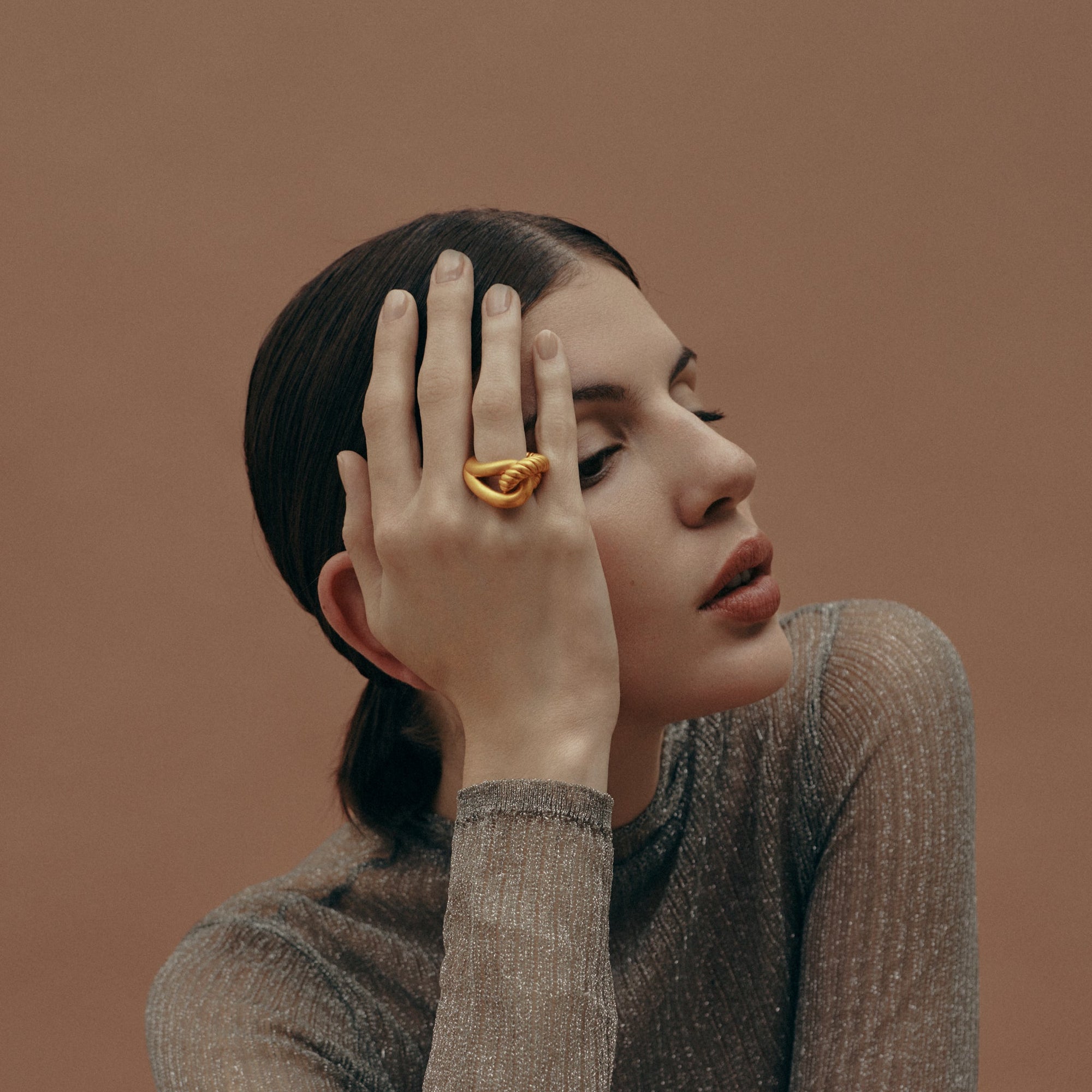 Cine Ring | 18K Gold-Plated on Brass