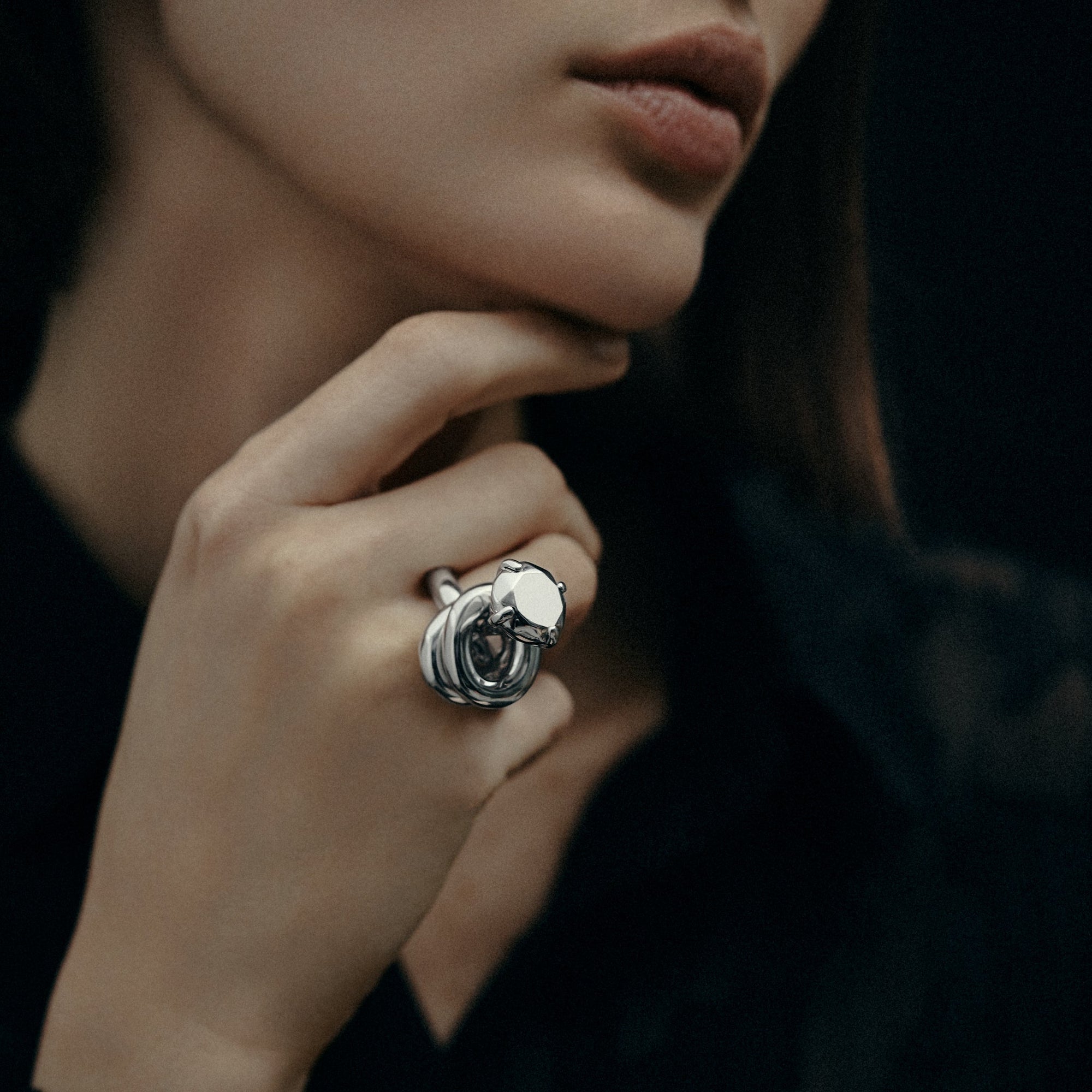 Engagement Ring | Sterling Silver