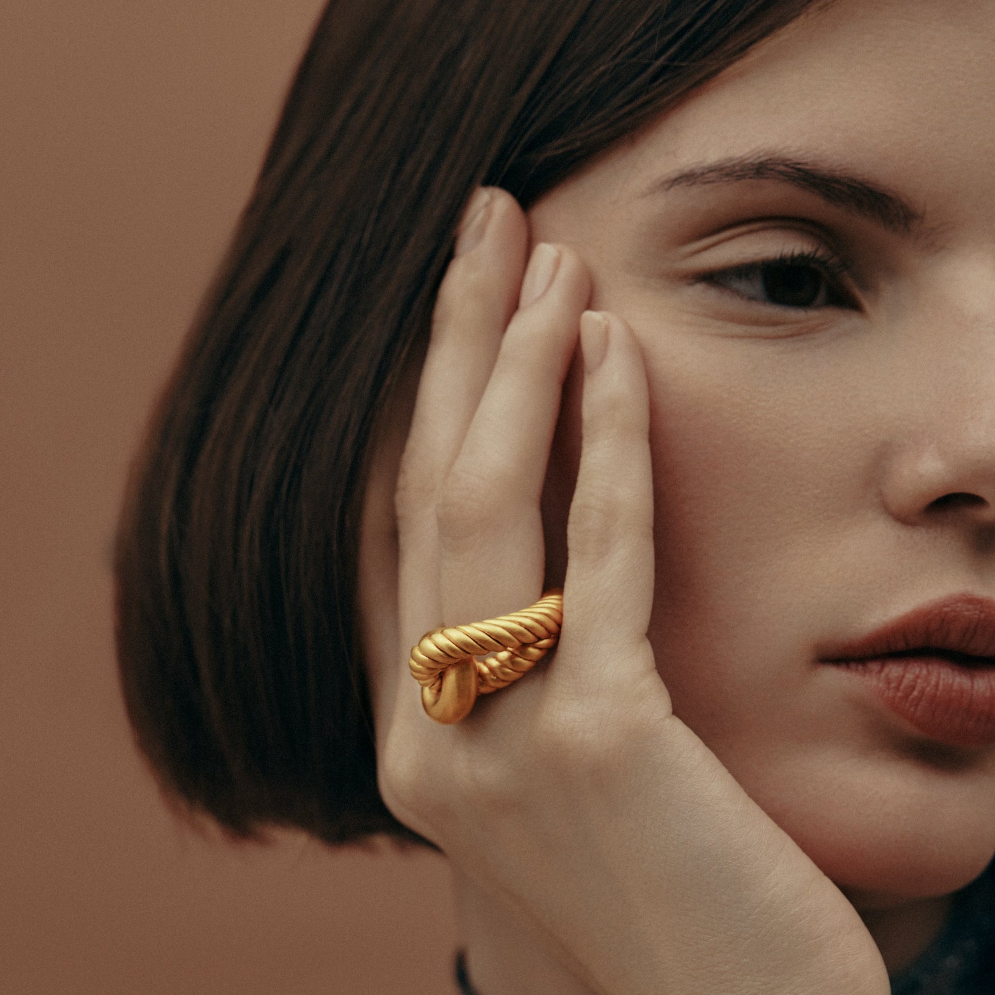 Cine Ring | 18K Gold-Plated on Brass