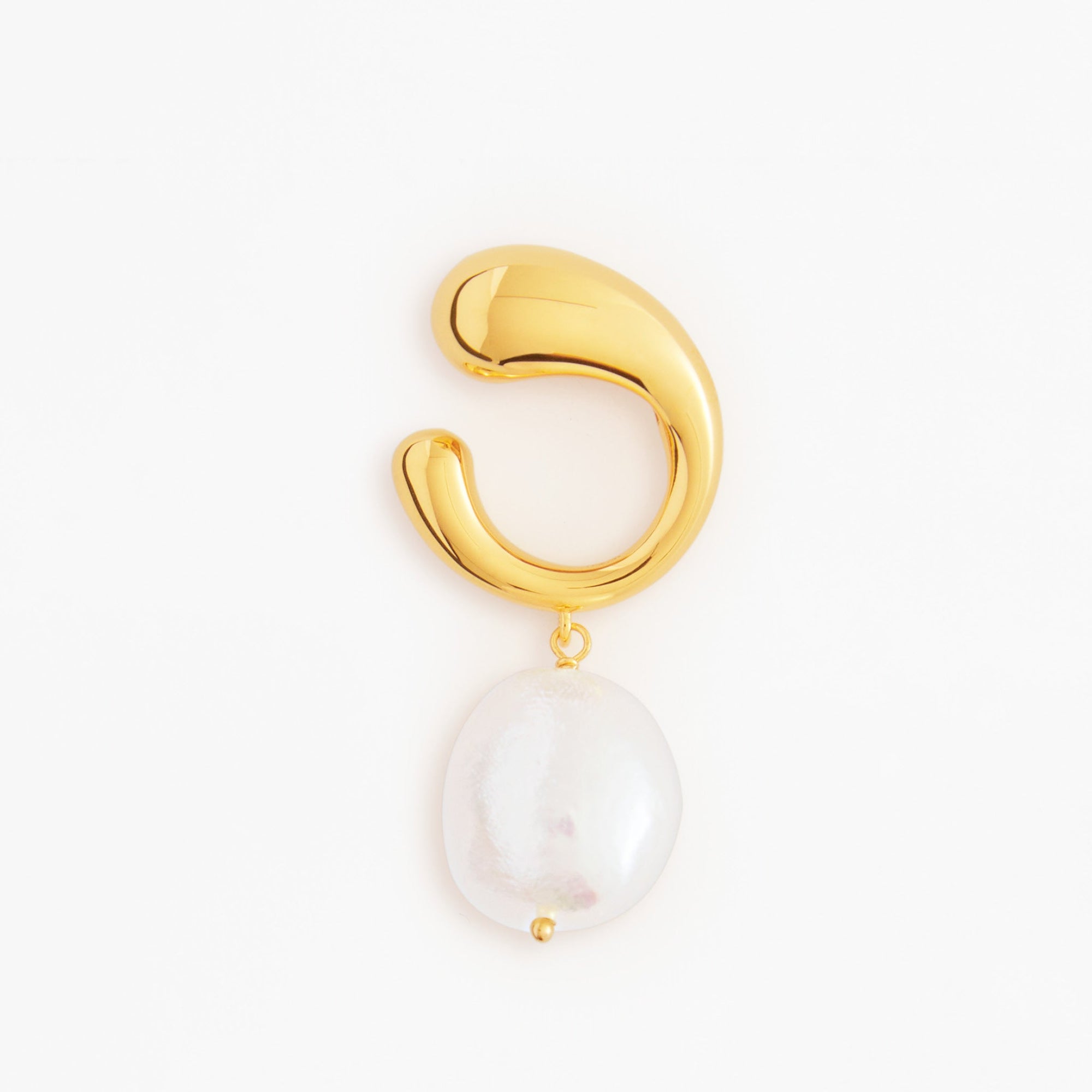 Aura Ear Cuff | 18K Gold-Plated on Sterling Silver | Freshwater Pearls
