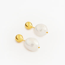 Pin Earrings | 18K Gold-Plated on Sterling Silver | Freshwater Pearls