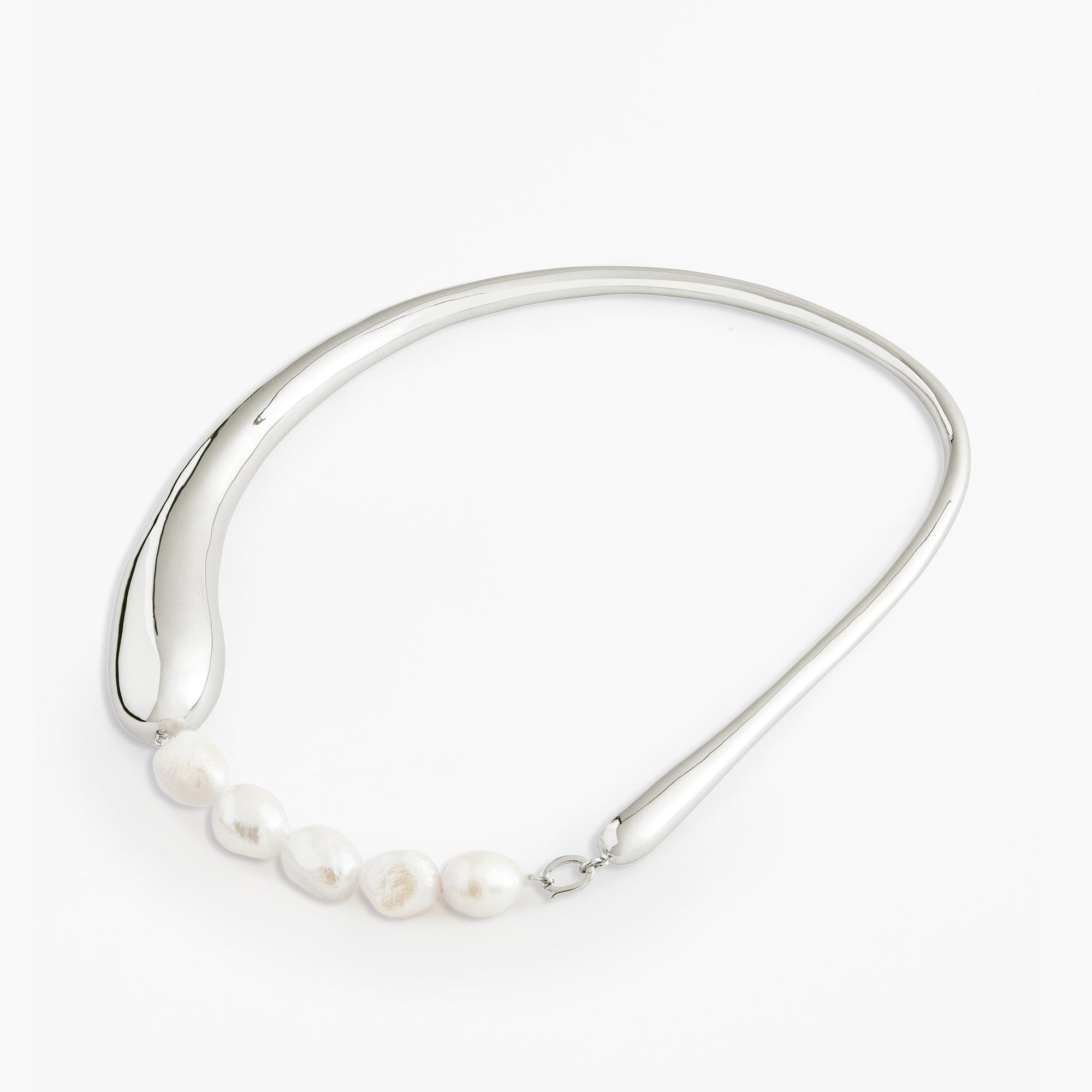 Aura Necklace | Sterling Silver | Freshwater Pearls