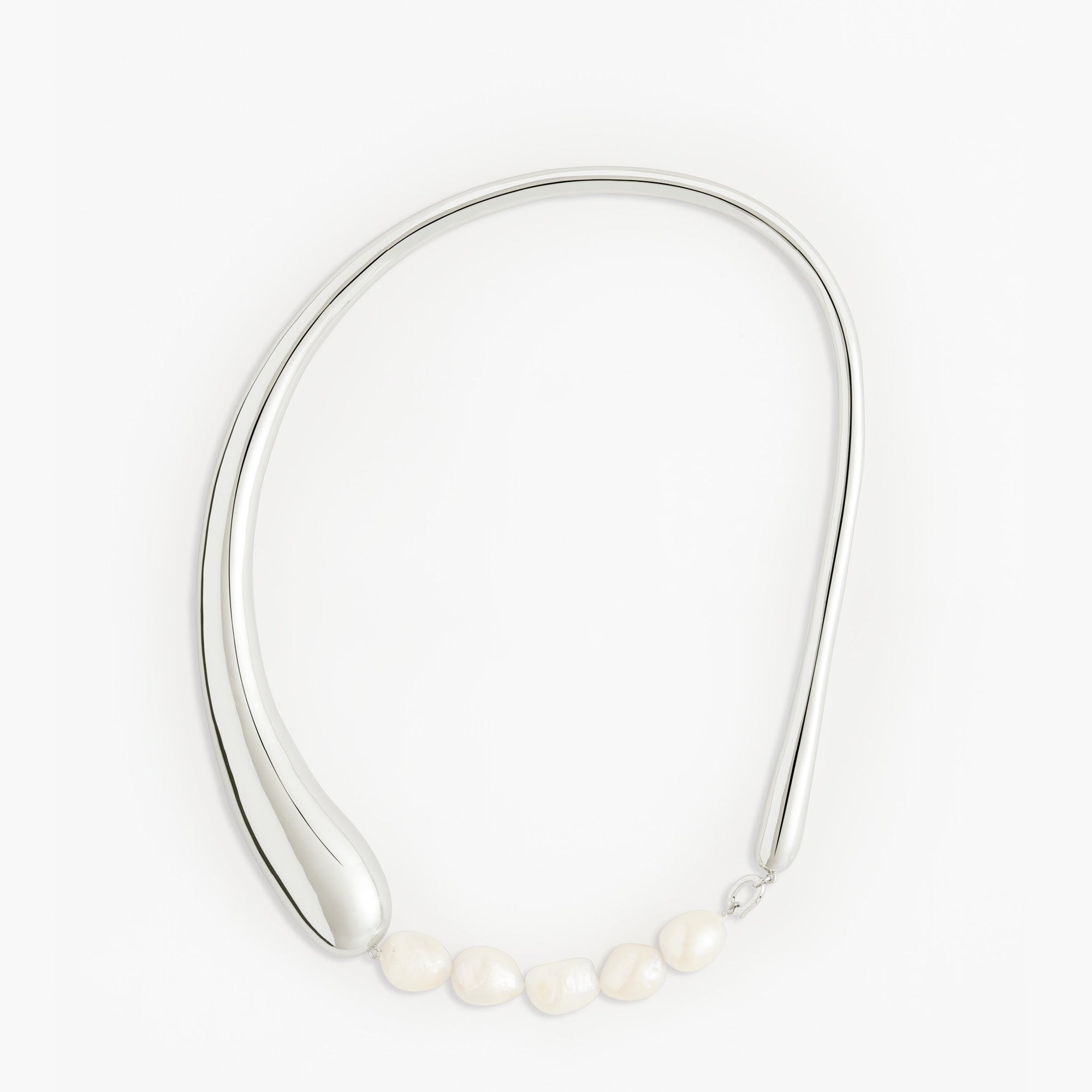 Aura Necklace | Sterling Silver | Freshwater Pearls