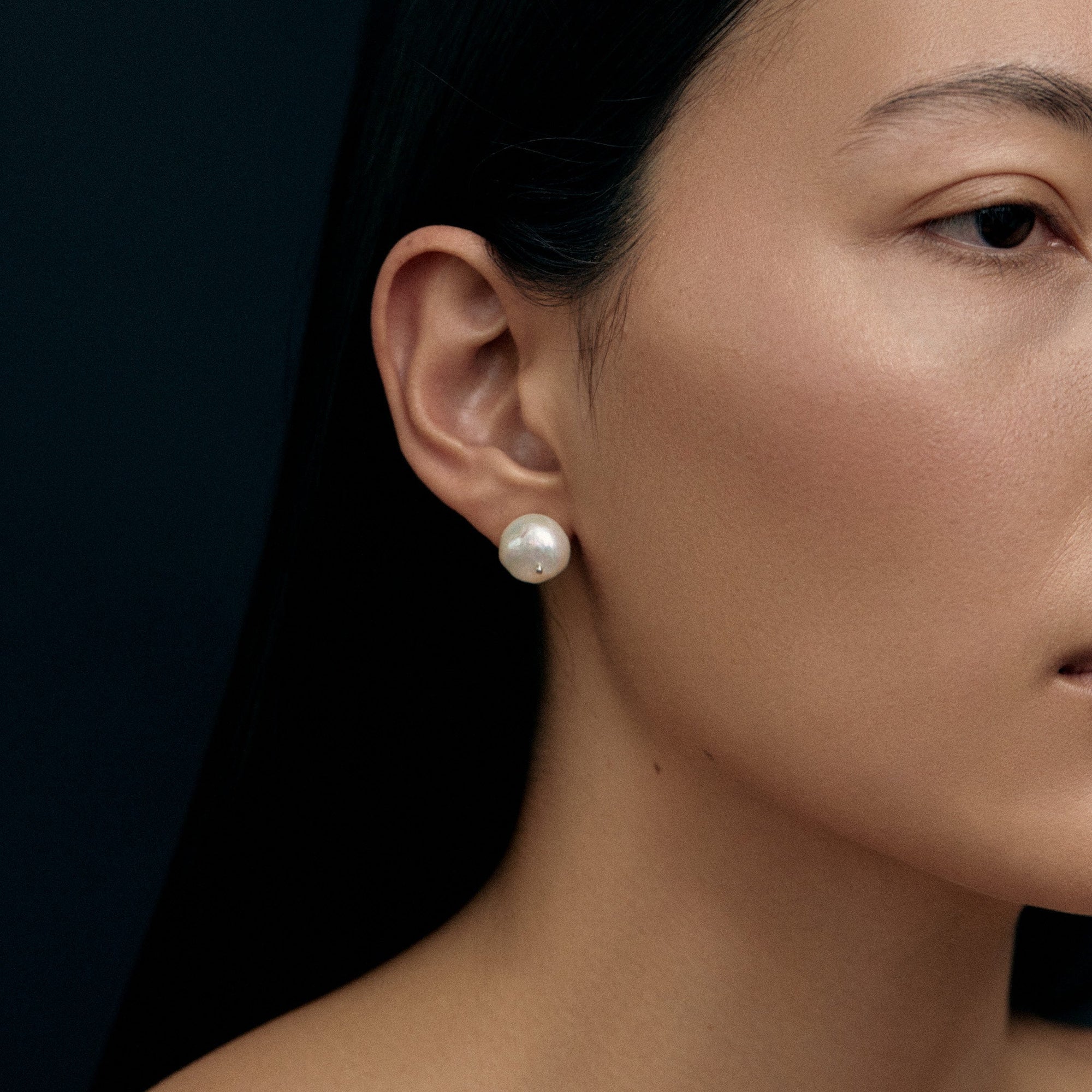 Pin Earrings | 18K Gold-Plated on Sterling Silver | Freshwater Pearls
