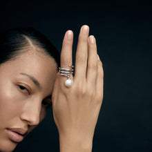 Cam Ring - High Polish | Sterling Silver | Freshwater Pearls