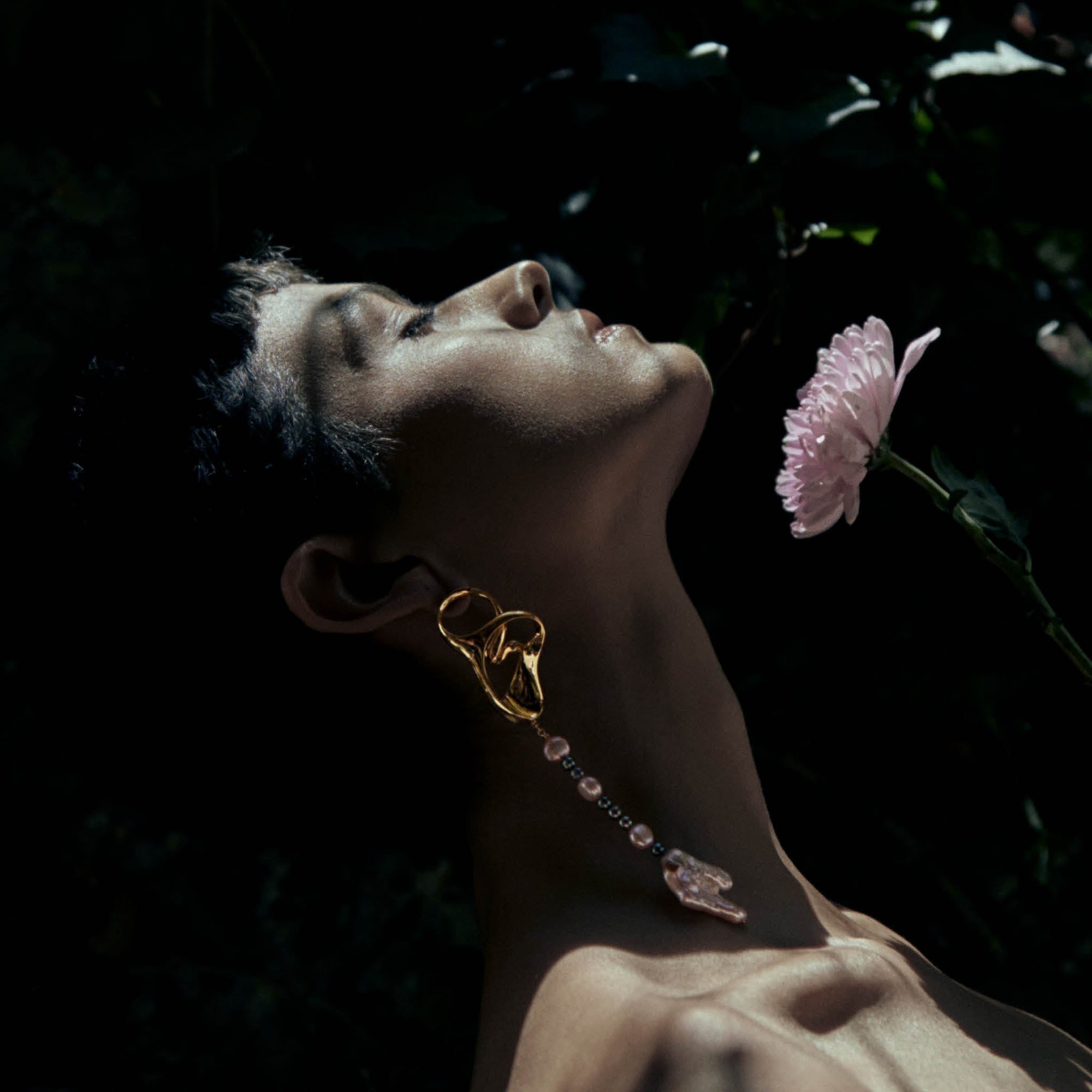 Stellar Earring | 18K Gold-Plated on Brass | Freshwater Pearls