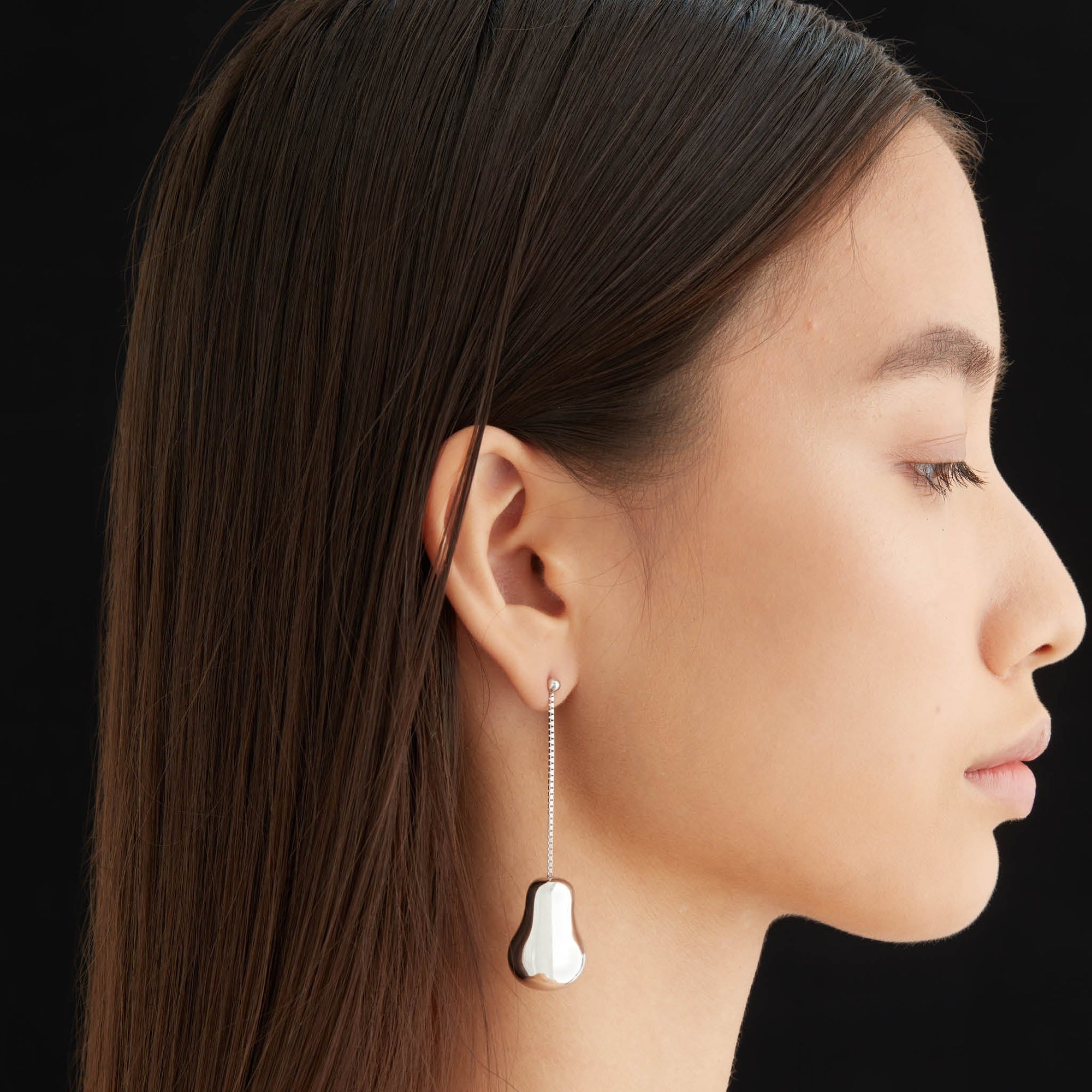 Pear Earrings | Sterling Silver