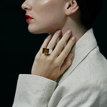 Vector Ring | Sterling Silver | Smokey Quartz