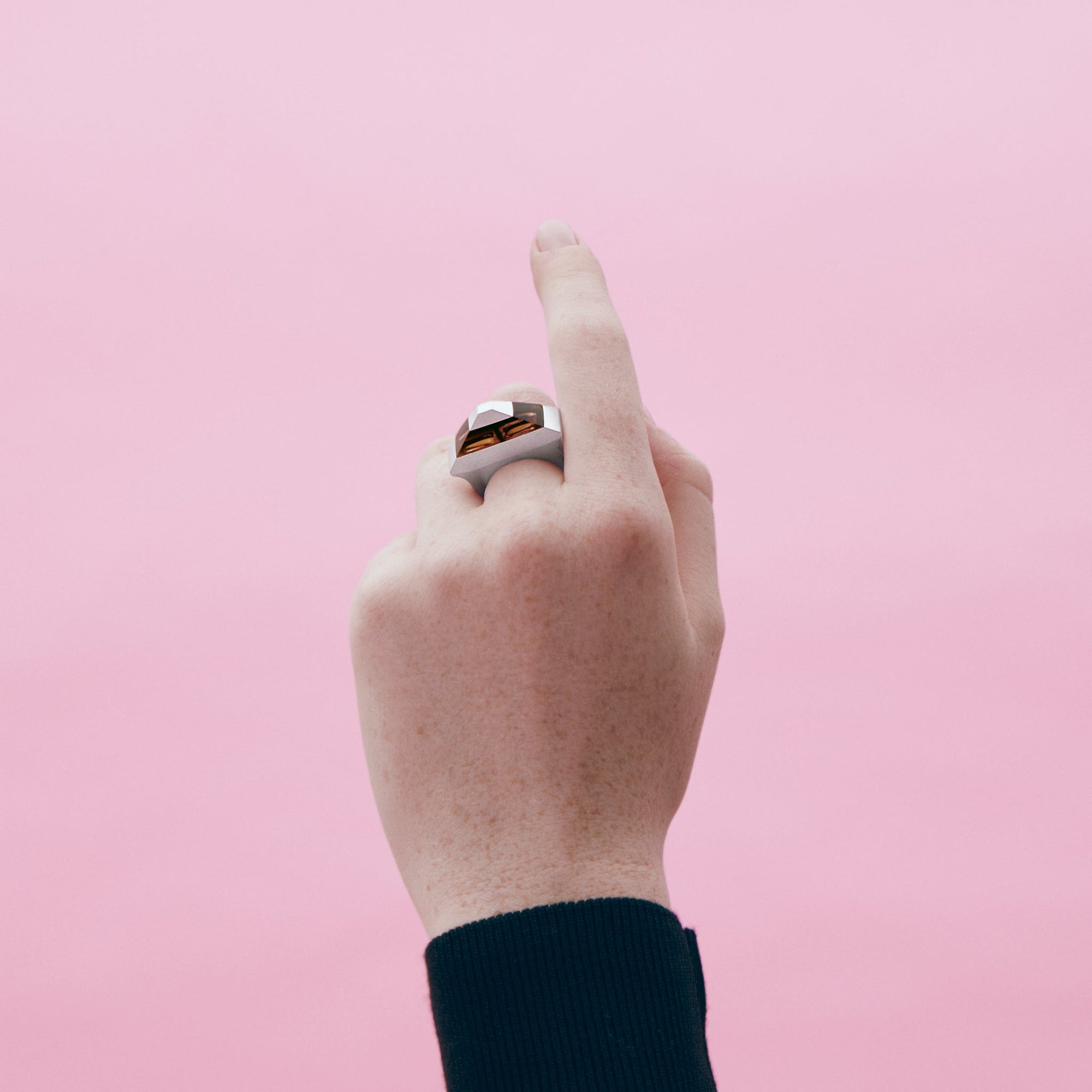 Pris Ring | Sterling Silver | Smokey Quartz