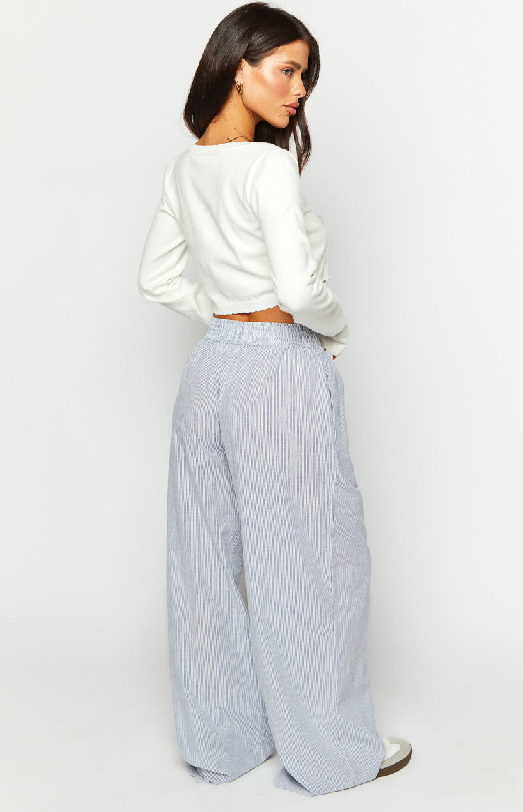 Mahalia Pants | Blue Stripe