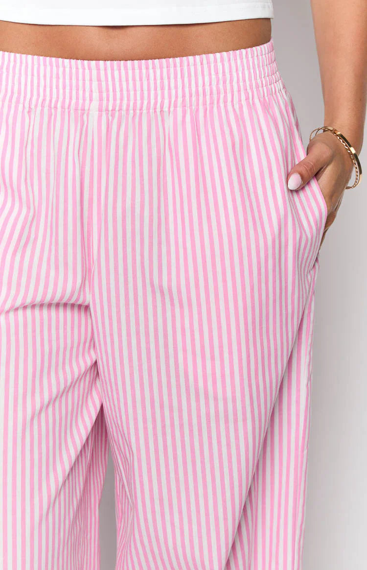 Mahalia Pants | Pink Stripe