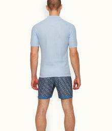 Maranon Dream Classic Fit Mercerised Cotton Polo Shirt | Powdered Sky