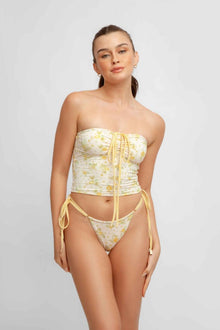 Women | Elya Tankini Top | Marigold Pointelle