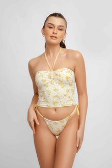 Women | Elya Tankini Top | Marigold Pointelle