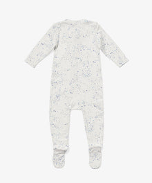 Boys | Marley Zip Pajama | Blue/White