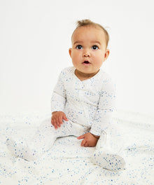 Boys | Marley Zip Pajama | Blue/White