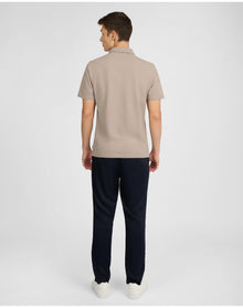 Men | Short Sleeve Pique Polo | Cashew