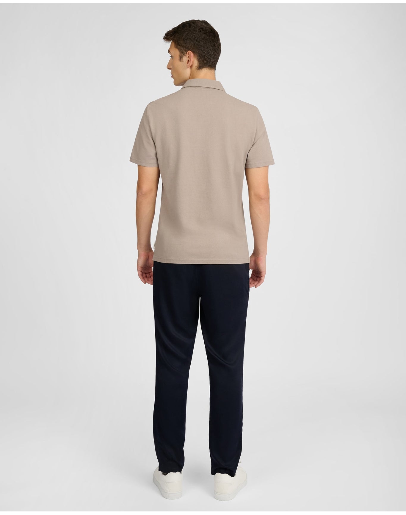 Men | Short Sleeve Pique Polo | Cashew