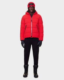Men | CARTER Reversible Down Puffer | Poppy Red