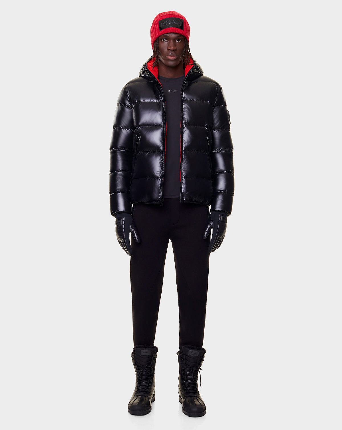Men | CARTER Reversible Down Puffer | Poppy Red
