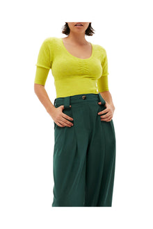 Merino Lace O neck Blouse | Tender Shoots