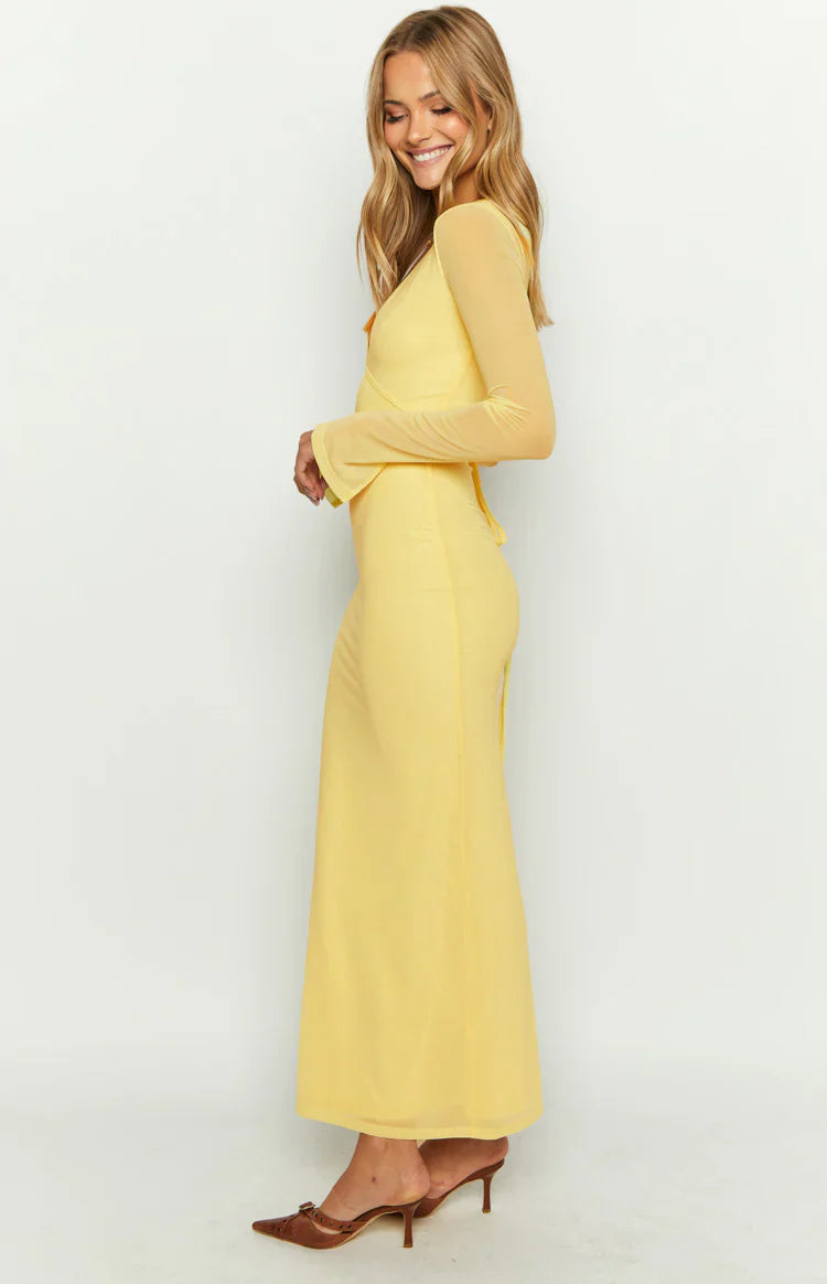 Monni Maxi Dress | Yellow