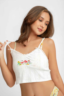 Women | Bambi Pointelle Tank Top | My Little Shroomies